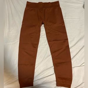 Never worn XL Knix seamless leggings in copper